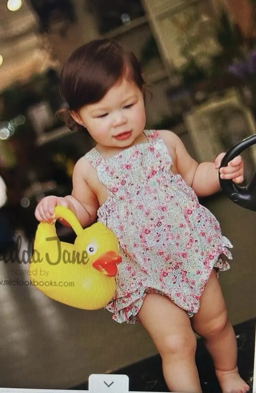 Matilda Jane Vintage Homegrown Floral Bubble Ruffle Romper One Piece Size 4